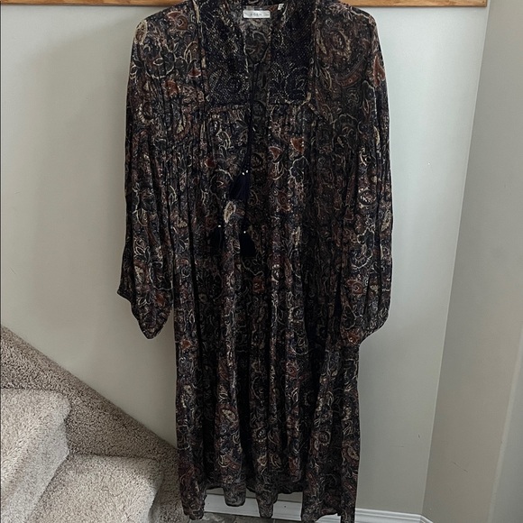 Doen// Paisley Cotton Dress - Picture 2 of 13